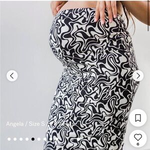 Storq 92% Modal !! Classic Pencil Skirt in Mellow Swirl Double Lined Knee Length